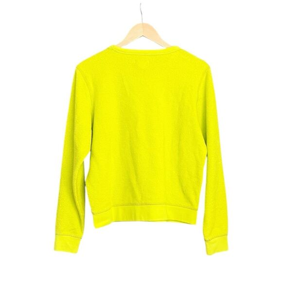 Outerknown Chartreuse Terrycloth Pullover Sweatshirt NWT - Picture 2 of 5